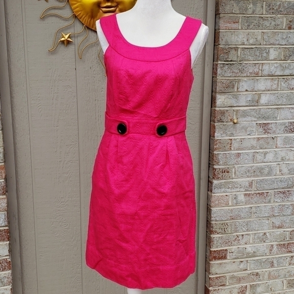 Hot Pink Sleeveless Dress - Picture 10 of 10